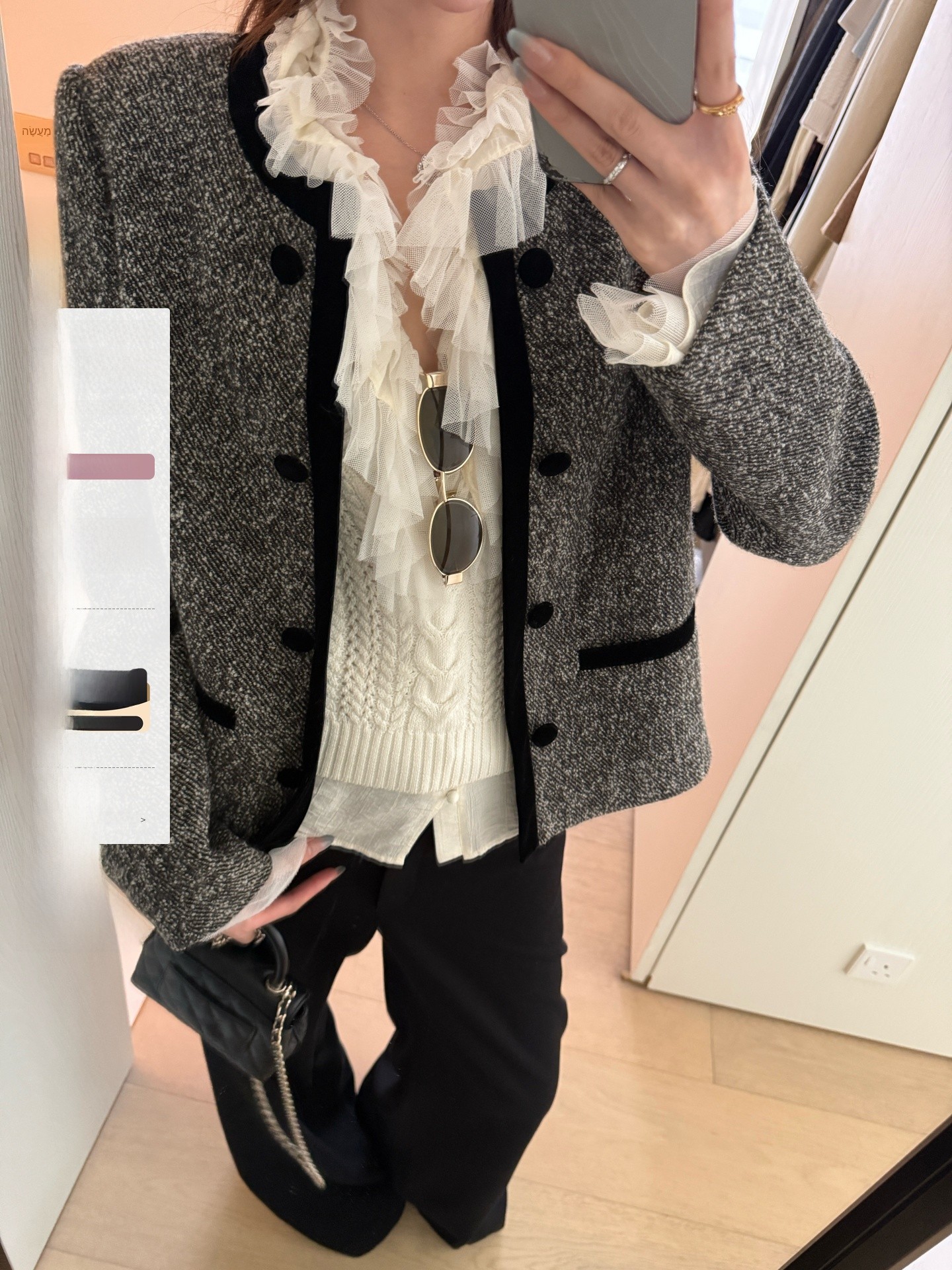 Wool Blend Coat - Yangzifan Luxury Wool Blend Short Coat