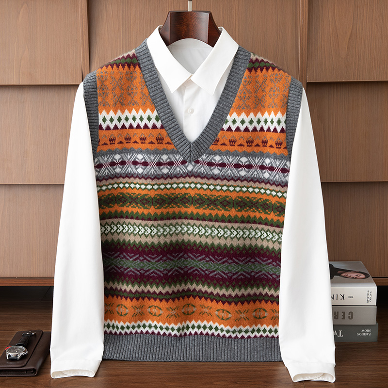 Quality Winter Clothing - Chic High Quality Men's Sleeveless 100%Cashmere