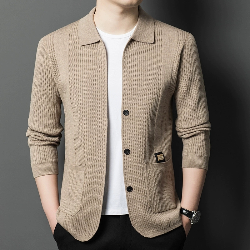 Quality Winter Clothing - High-Quality Men's Knitted Cardigans Solid Color