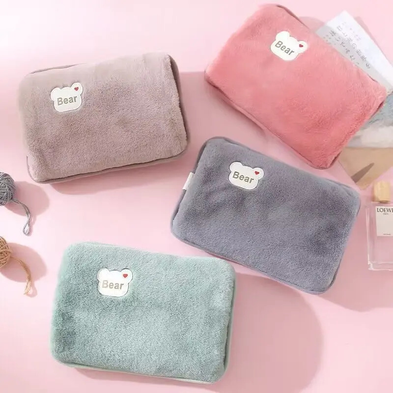 Hand Warmer Reusable - Cute teddy bear rechargeable electric water