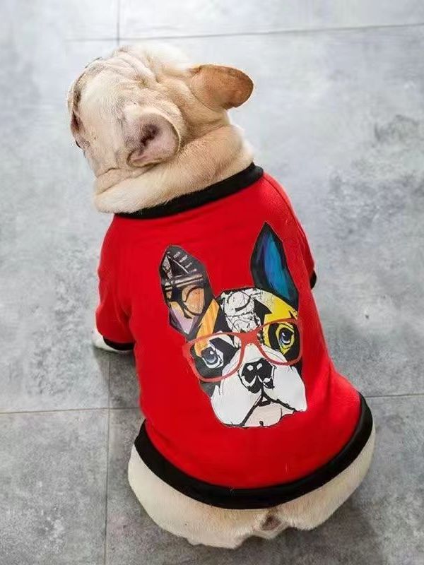 Winter Clothing In French - Lightweight French Bulldog Dog Sweatshirt for