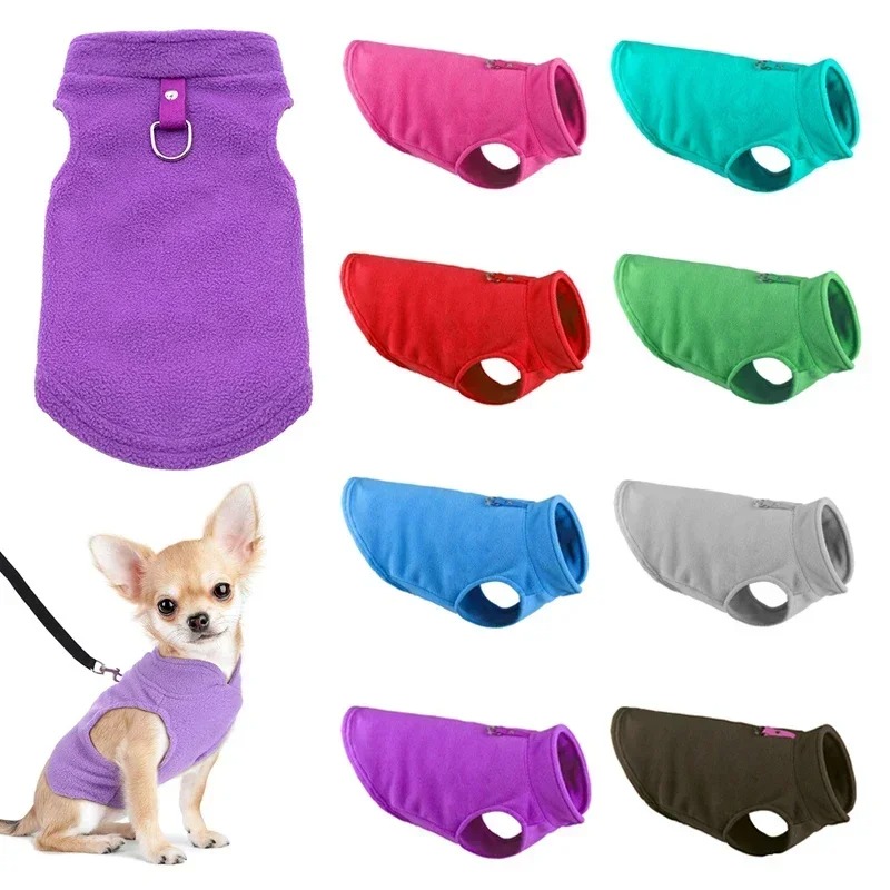 Winter Clothing In French - Winter Warm Fleece Dogs Clothes Chihuahua