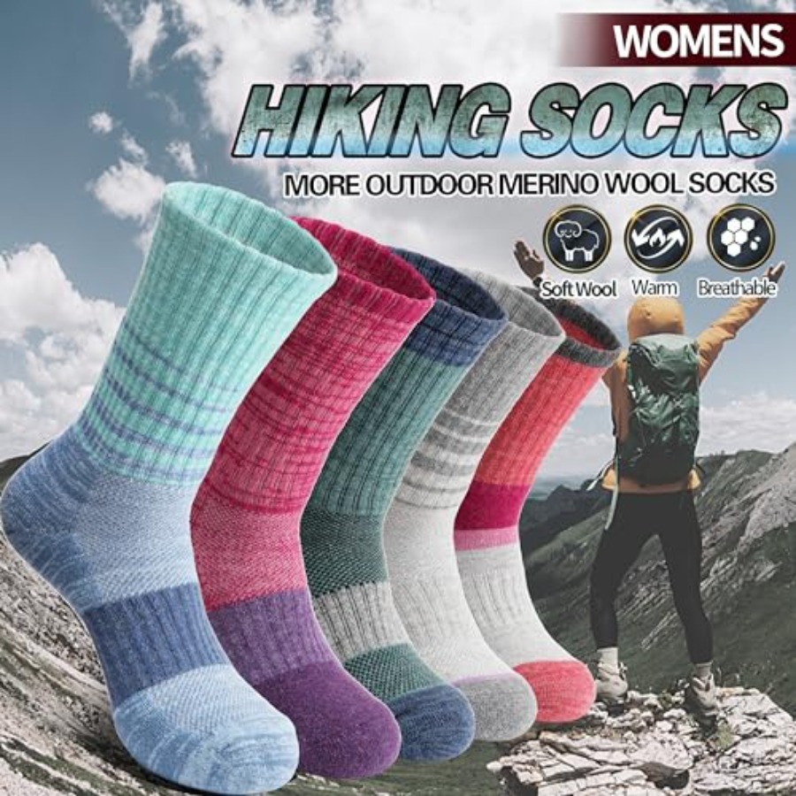 Anlisim Merino Wool Hiking Soc - Thermal Sock Merino 评论和价格