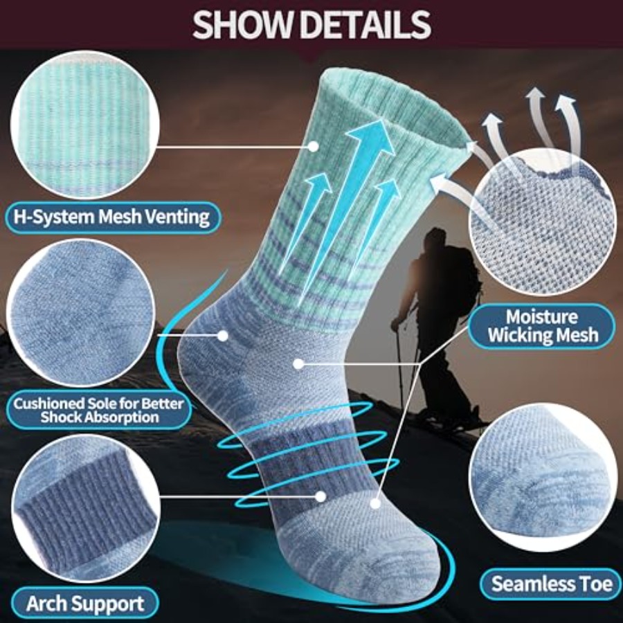 Anlisim Merino Wool Hiking Soc - Thermal Sock Merino 评论和价格