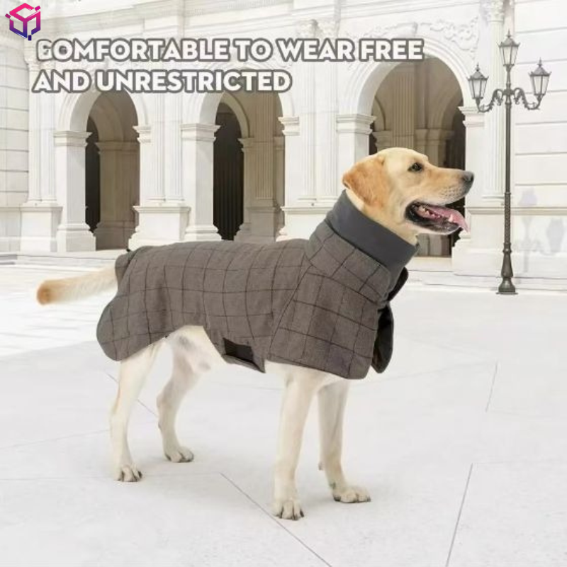 Warm Dog Coat English Plaid Do - Winter Clothing Types 评论和价格