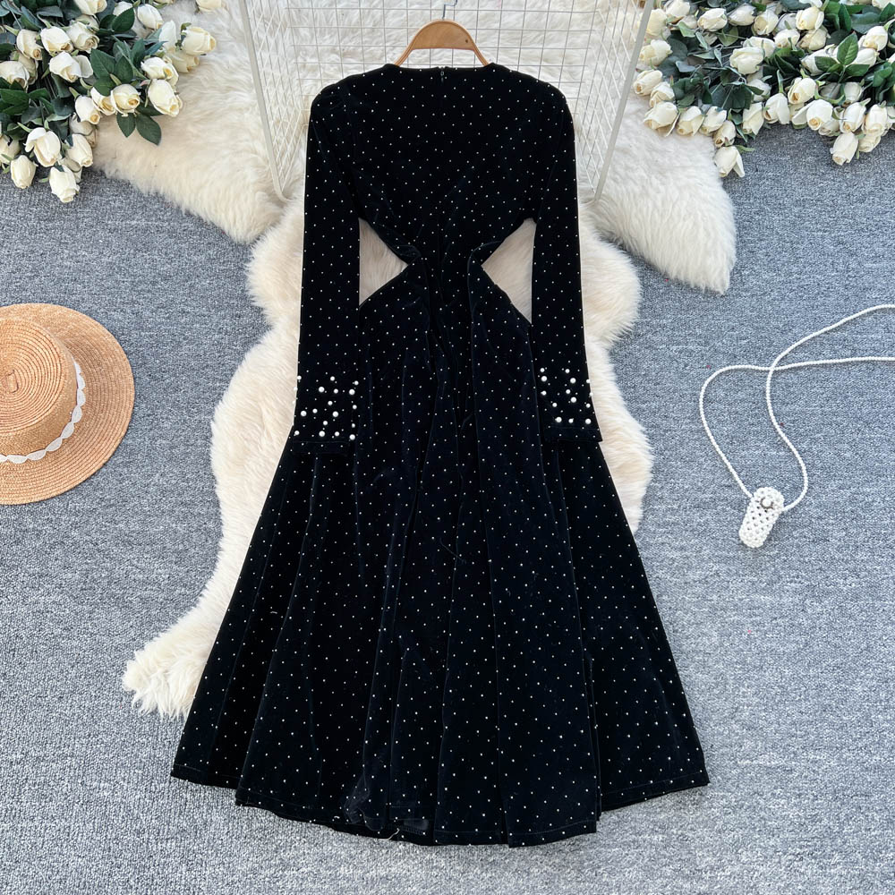 Chic Elegant velour long sleev - Winter Clothing H&M 评论和价格