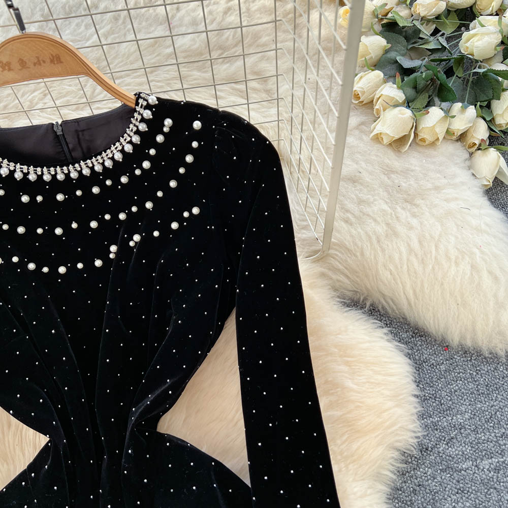 Chic Elegant velour long sleev - Winter Clothing H&M 评论和价格
