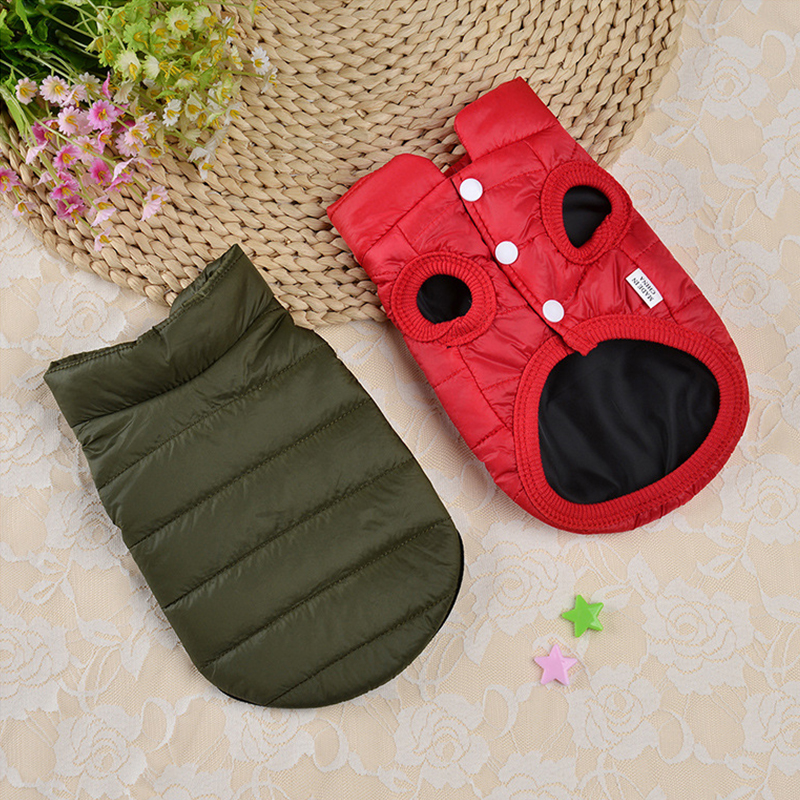 Warm Pet Dog Vest Jacket Autum - Winter Clothing In French 评论和价格