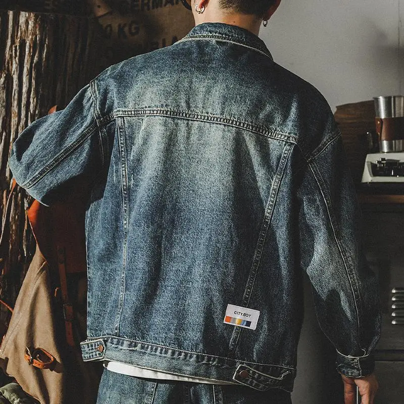 Trendy Loose Denim Jackets Man - Quality Winter Clothing 评论和价格