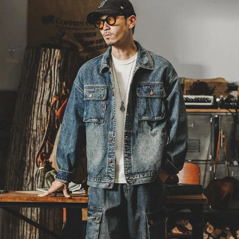 Trendy Loose Denim Jackets Man - Quality Winter Clothing 评论和价格