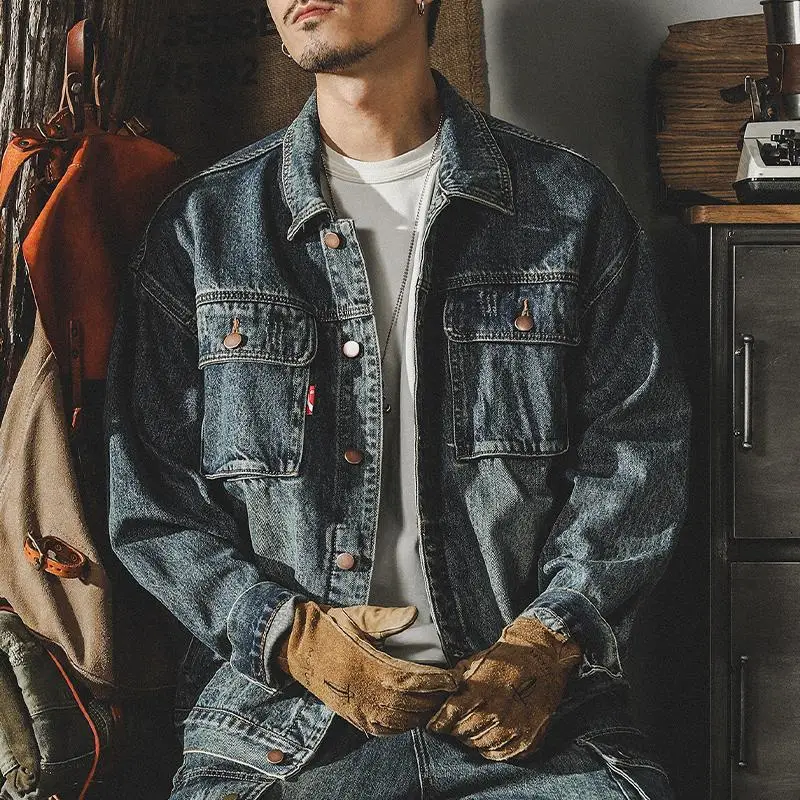 Trendy Loose Denim Jackets Man - Quality Winter Clothing 评论和价格