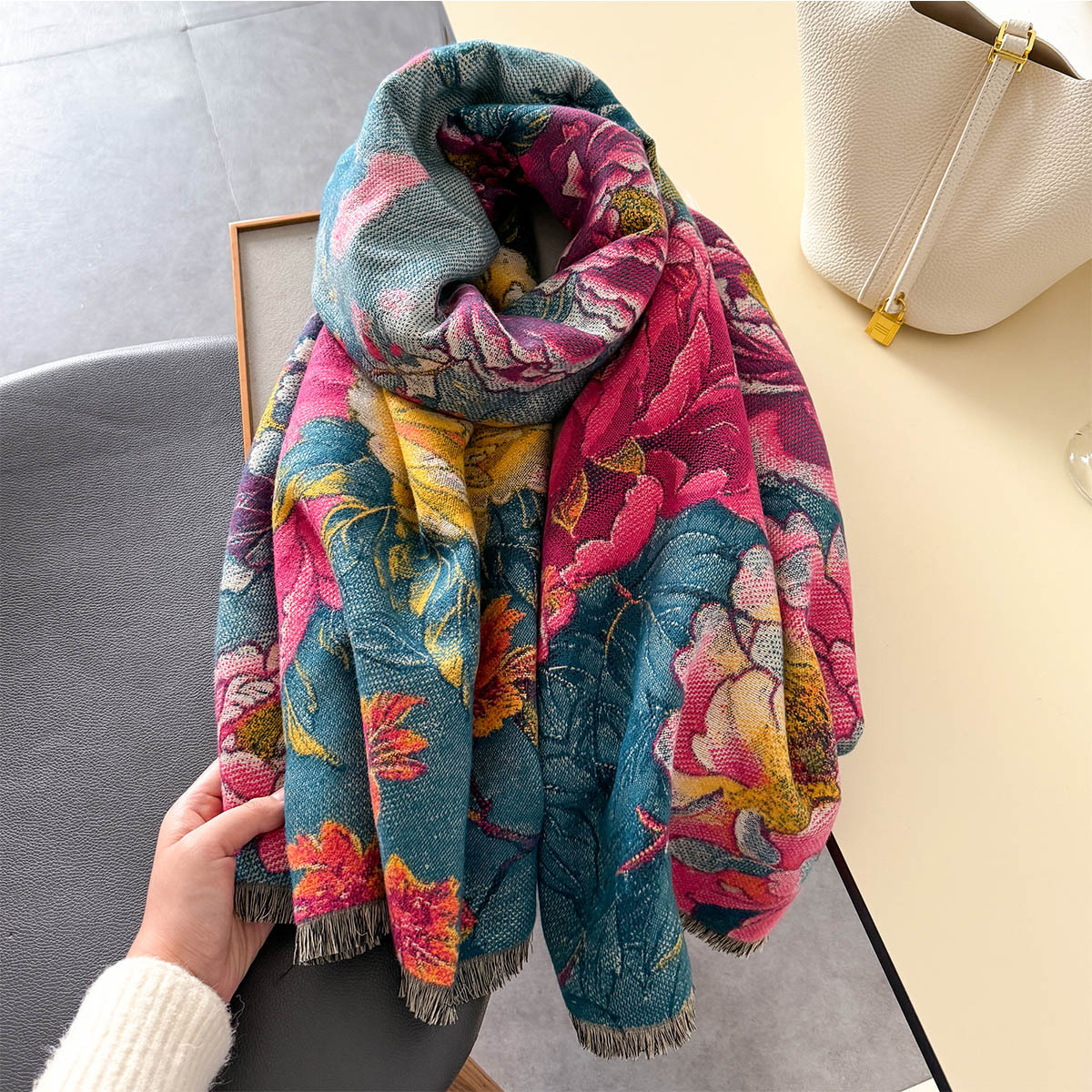 Warm Cashmere Scarf Women Shaw - Cashmere Scarf Wrap 评论和价格
