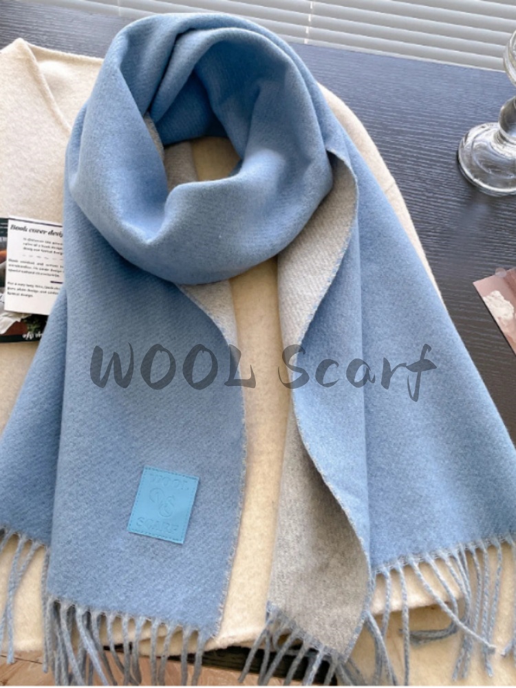 NEW Wool Winter Thick Warm Sca - Cashmere Scarf Wrap 评论和价格
