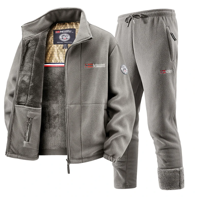 Mens Winter Fleece Tracksuit S - Winter Clothing For 评论和价格
