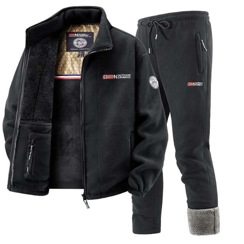 Mens Winter Fleece Tracksuit S - Winter Clothing For 评论和价格