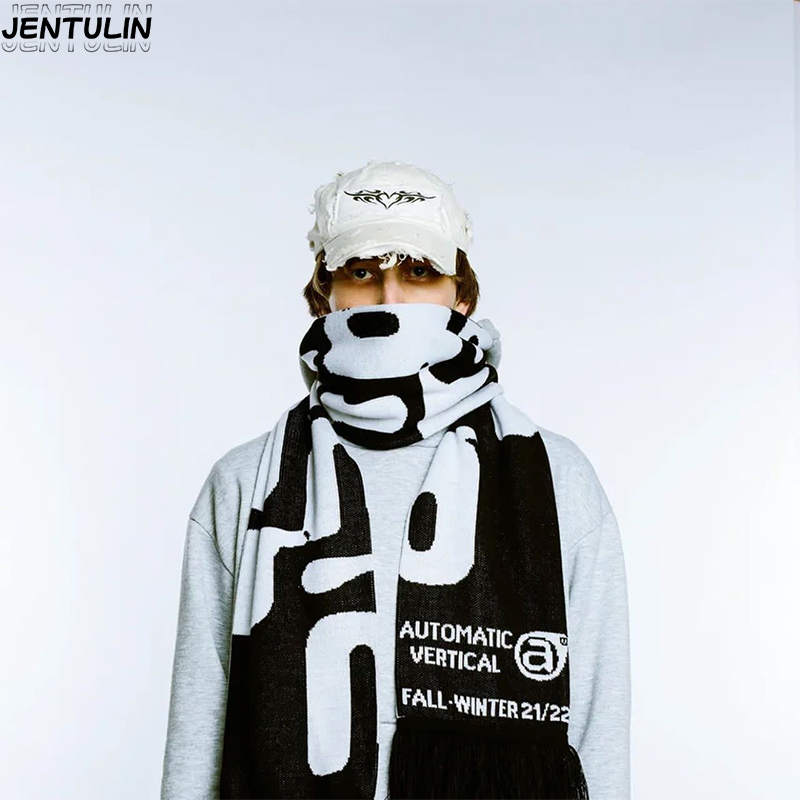 Punk Fashion Creative Striped  - Y2K Winter Clothing 评论和价格
