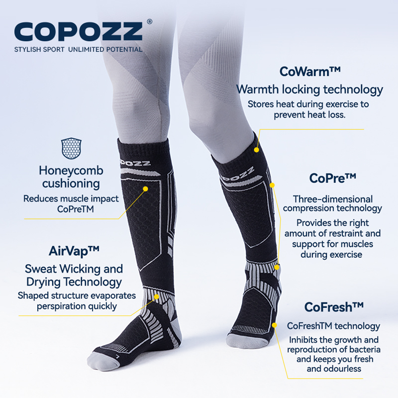COPOZZ Merino Wool Winter Ski  - Thermal Sock Merino 评论和价格