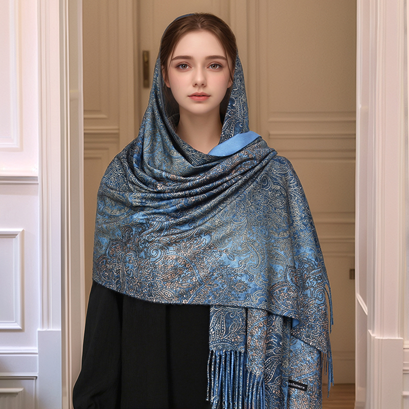 Luxury Paisley Pashmina Shawl  - Cashmere Scarf Wrap 评论和价格