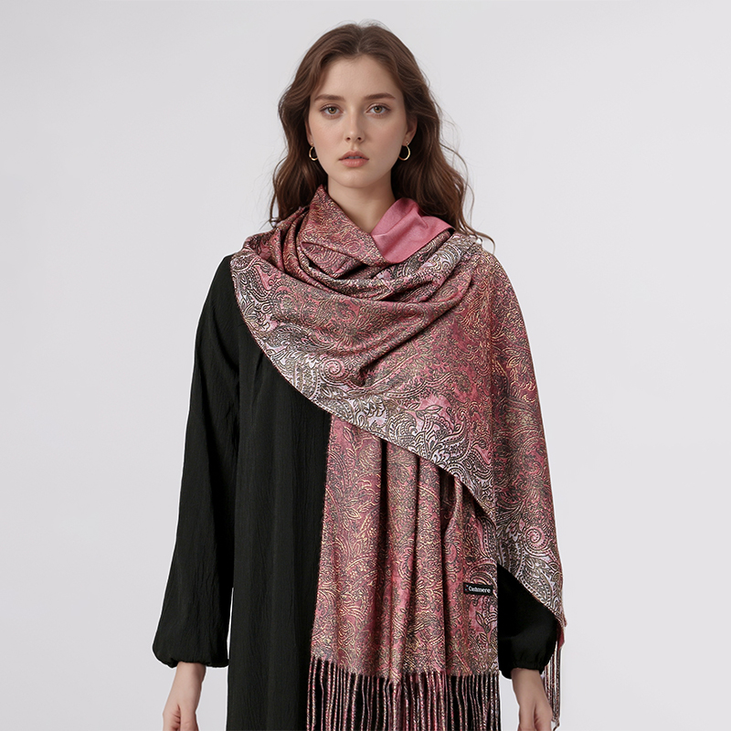 Luxury Paisley Pashmina Shawl  - Cashmere Scarf Wrap 评论和价格