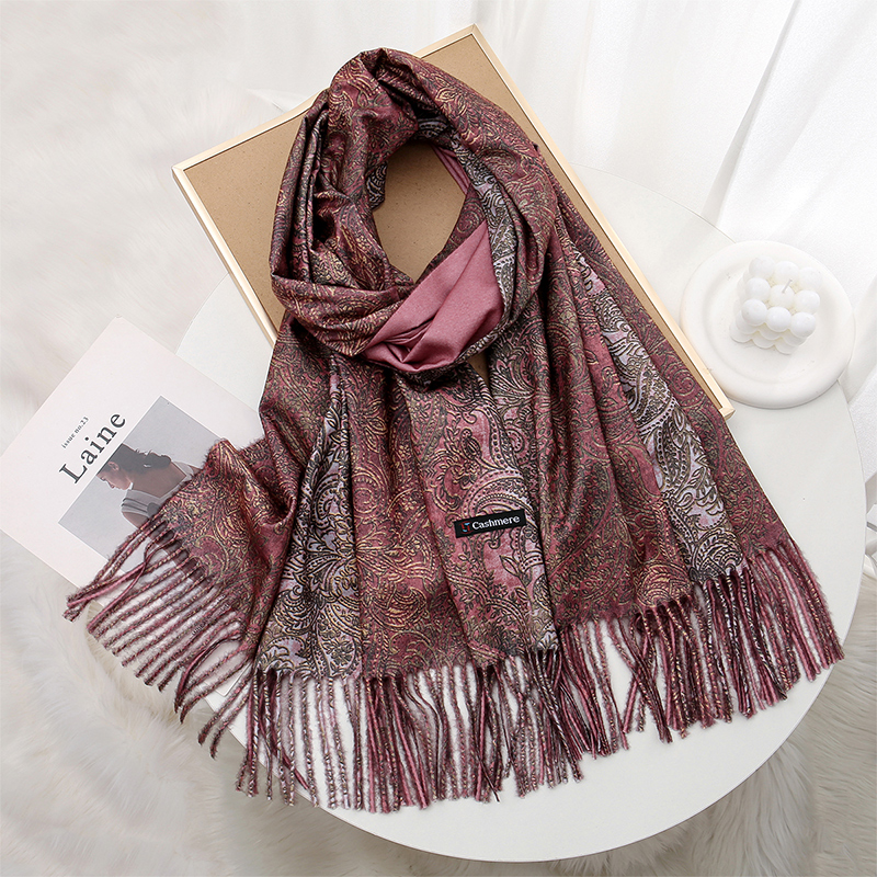 Luxury Paisley Pashmina Shawl  - Cashmere Scarf Wrap 评论和价格