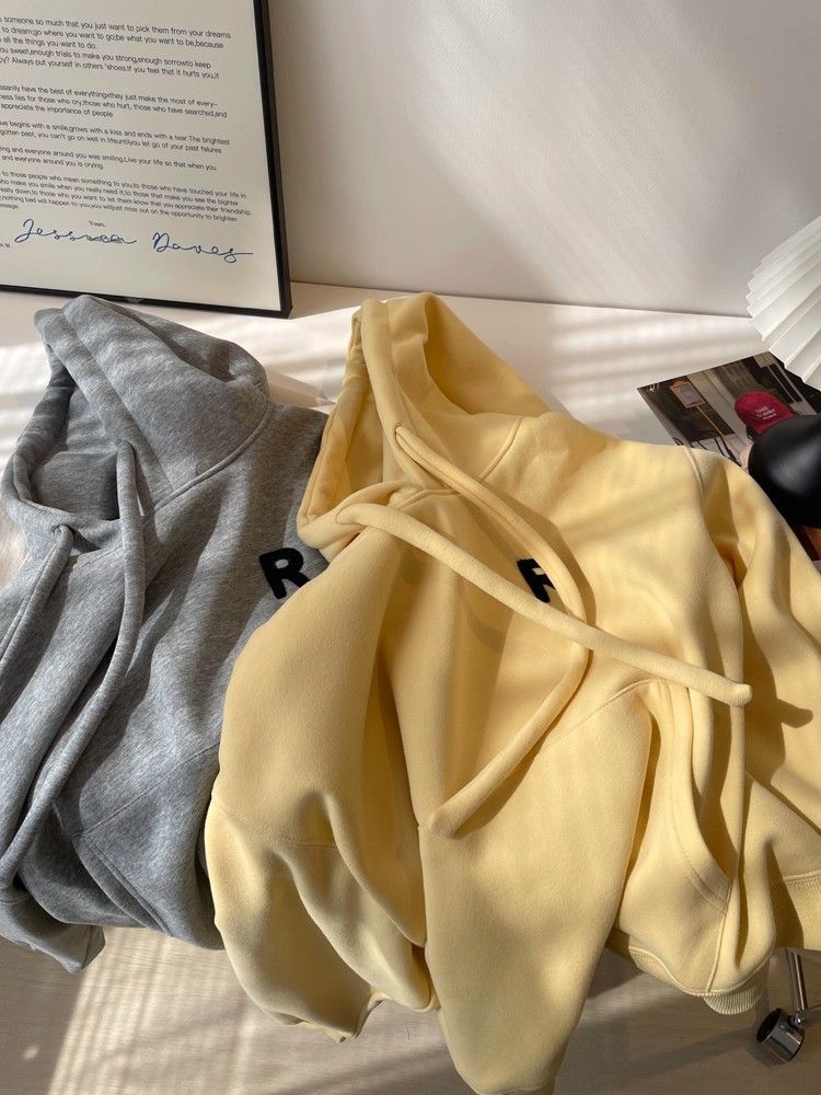  Korean Style Fleece Lined Hoo - Fleece Hoodie Lined 评论和价格