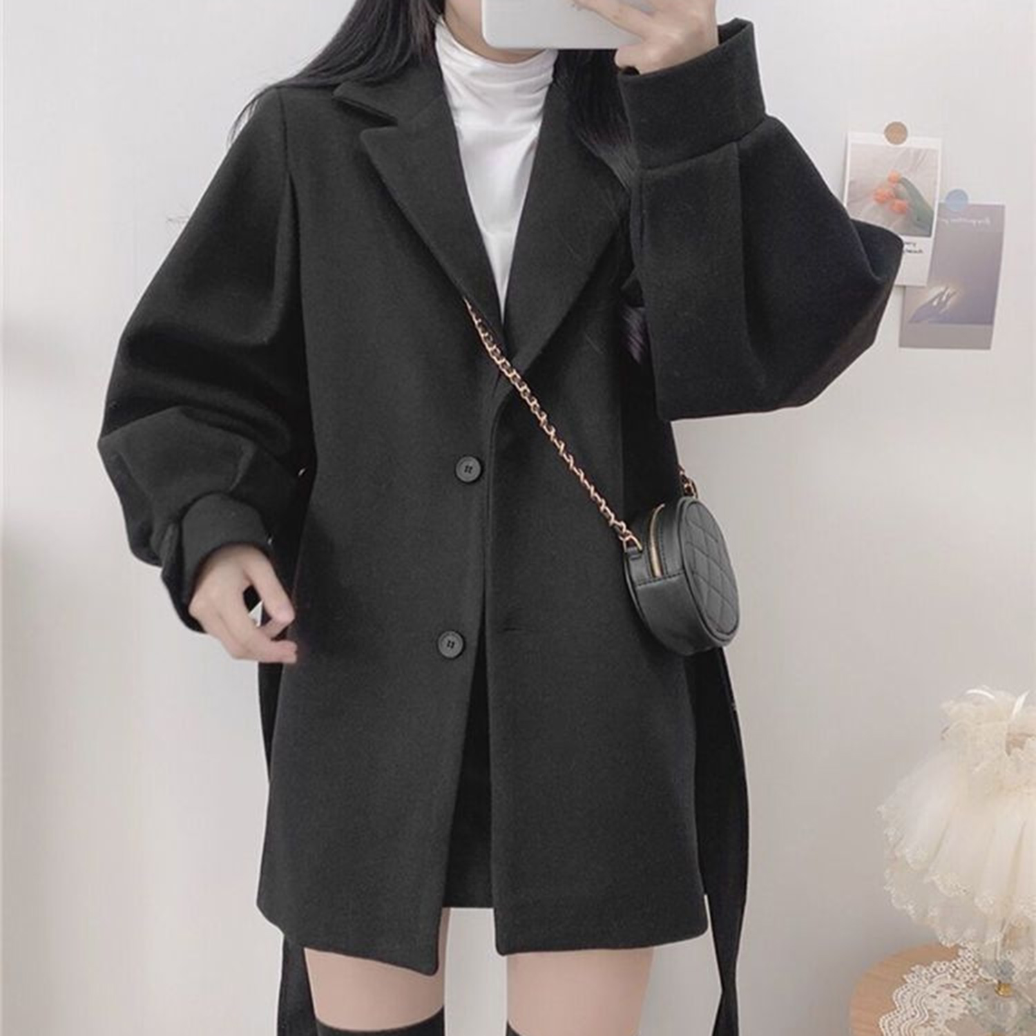 Allingentle Ivory Women's Blaz - Wool Blend Coat 评论和价格
