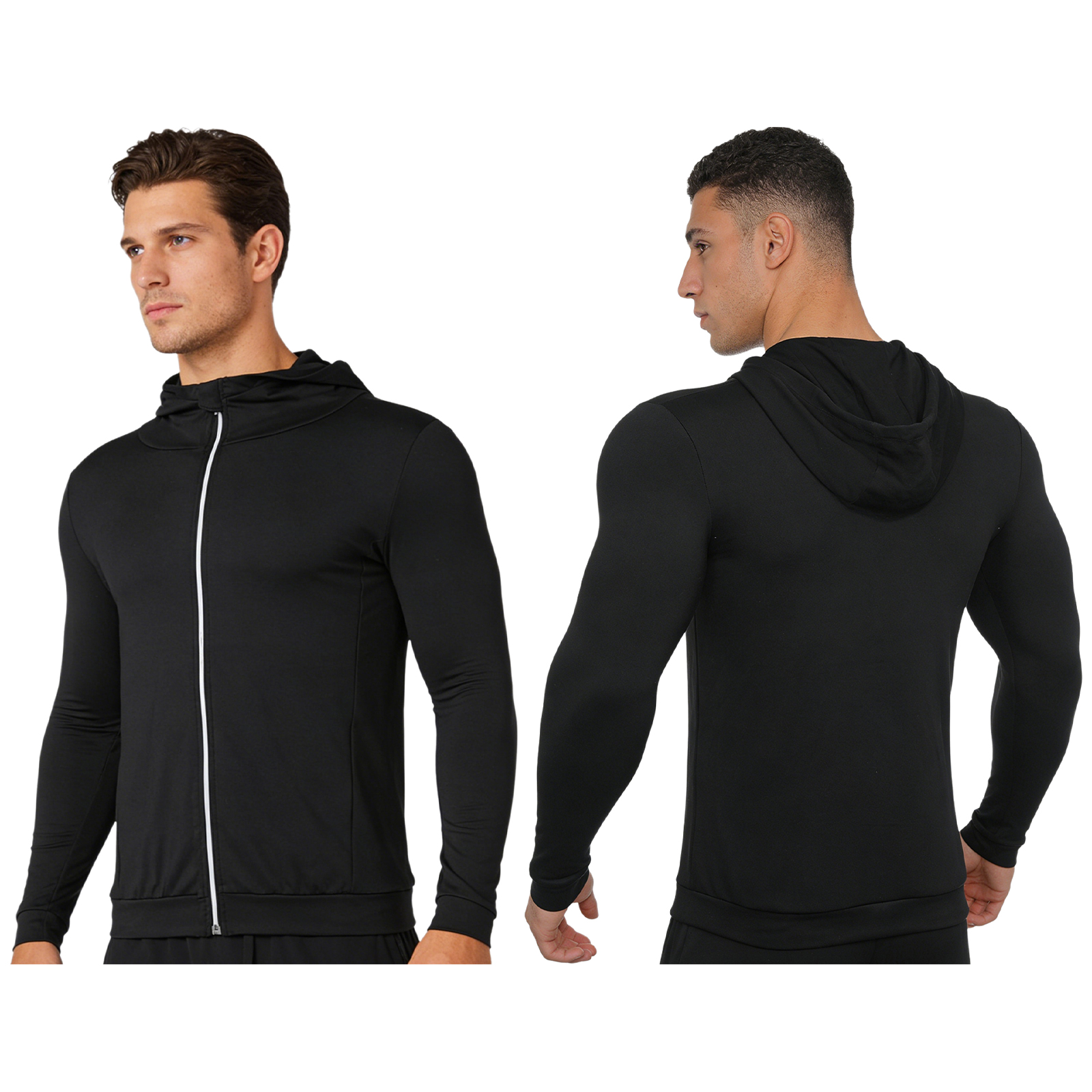 Men Thin Fleece-lined Hooded S - Fleece Hoodie Lined 评论和价格