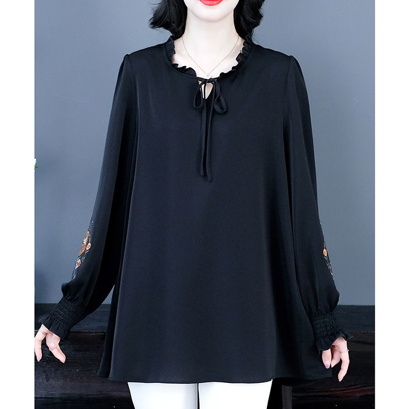 Fashion Ruffled Neck Lace Up B - Winter Clothing Types 评论和价格
