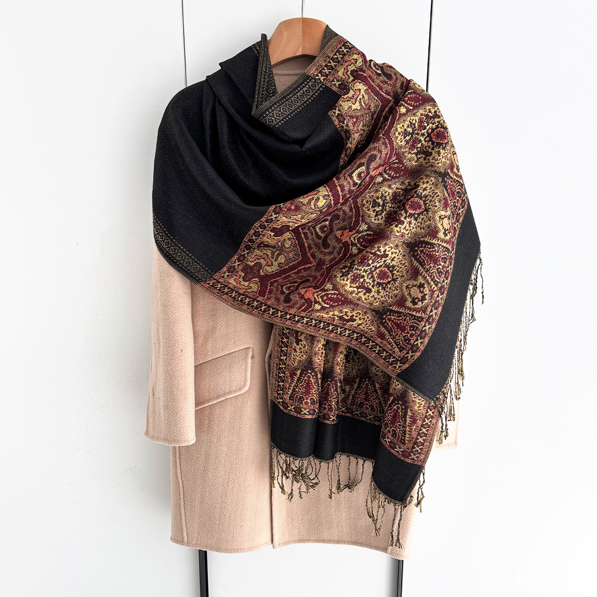 Luxury Scarf For Women Autumn  - Cashmere Scarf Wrap 评论和价格