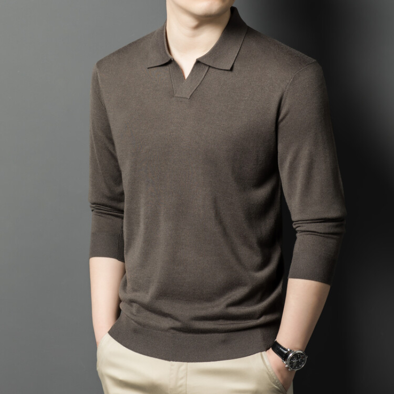 Men's pullover sweater with V- - Quality Winter Clothing 评论和价格