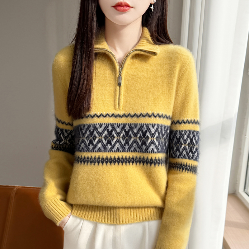 High Quality Women's Jacquard  - Quality Winter Clothing 评论和价格