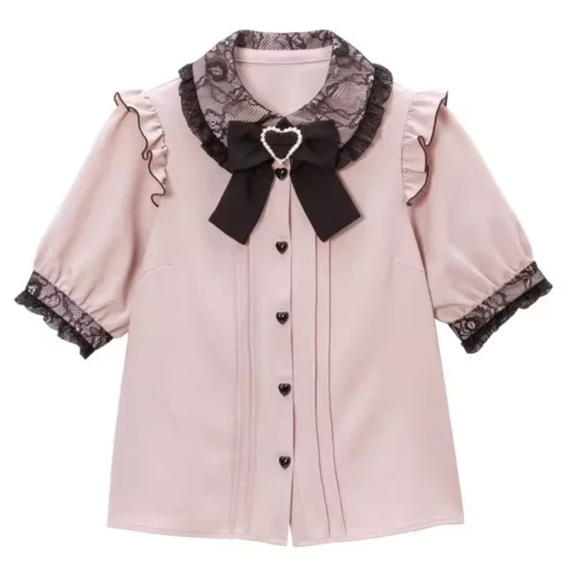 Kawaii Women Shirts Lolita Y2K - Y2K Winter Clothing 评论和价格