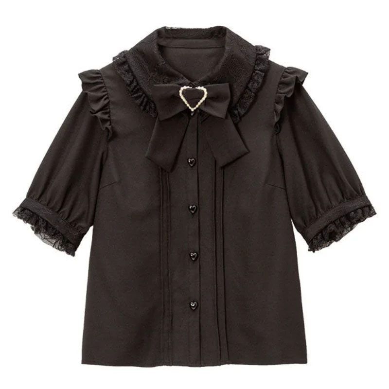 Kawaii Women Shirts Lolita Y2K - Y2K Winter Clothing 评论和价格