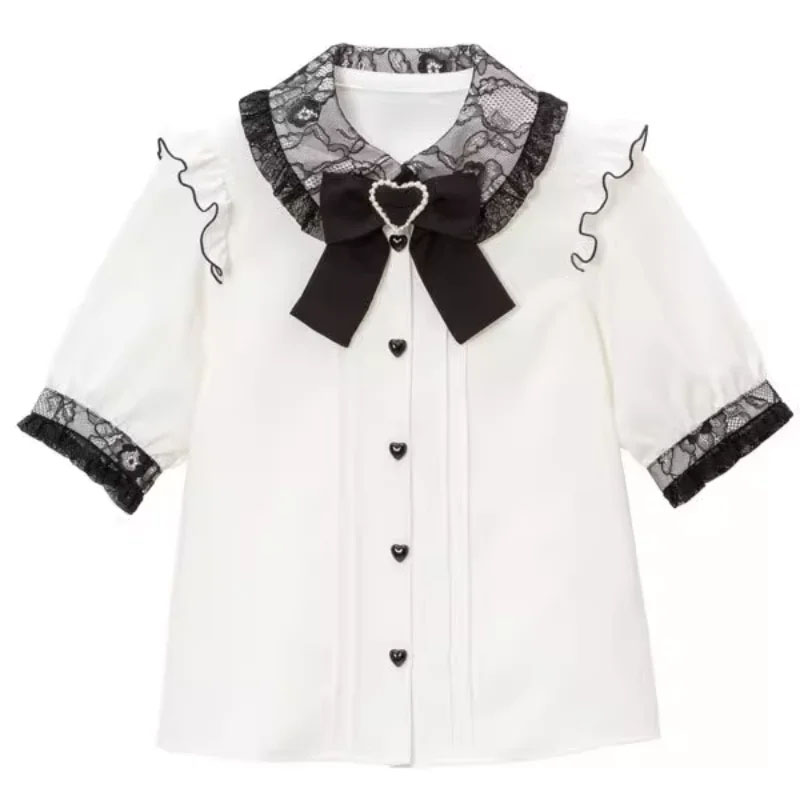 Kawaii Women Shirts Lolita Y2K - Y2K Winter Clothing 评论和价格
