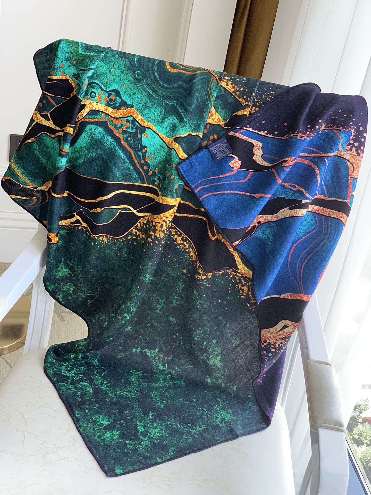110CM Velvet Handmade Silk Cas - Cashmere Scarf Wrap 评论和价格
