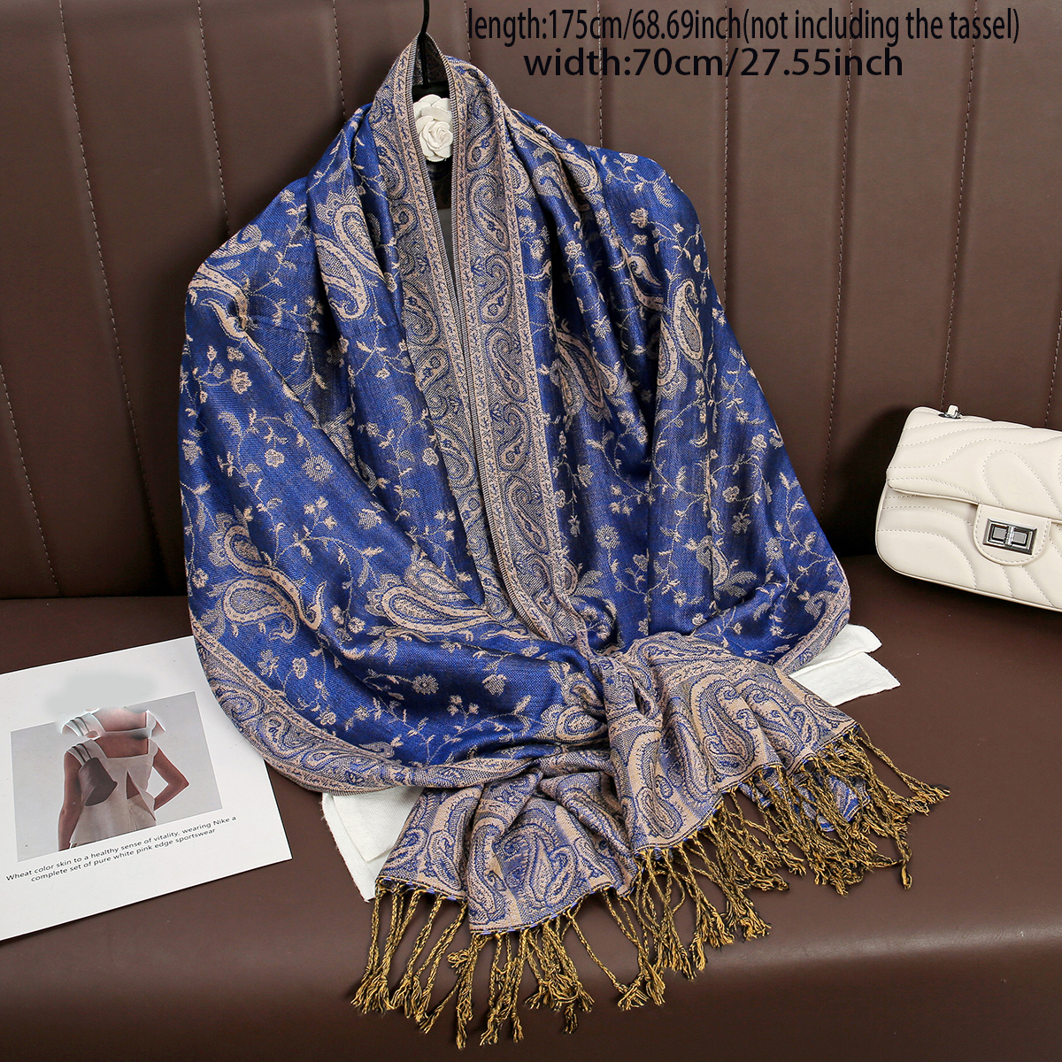 Luxury Brand Autumn Cashmere P - Cashmere Scarf Wrap 评论和价格