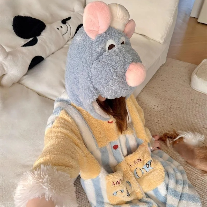 Cartoon Disney Ratatouille Rob - Fleece Hoodie Lined 评论和价格