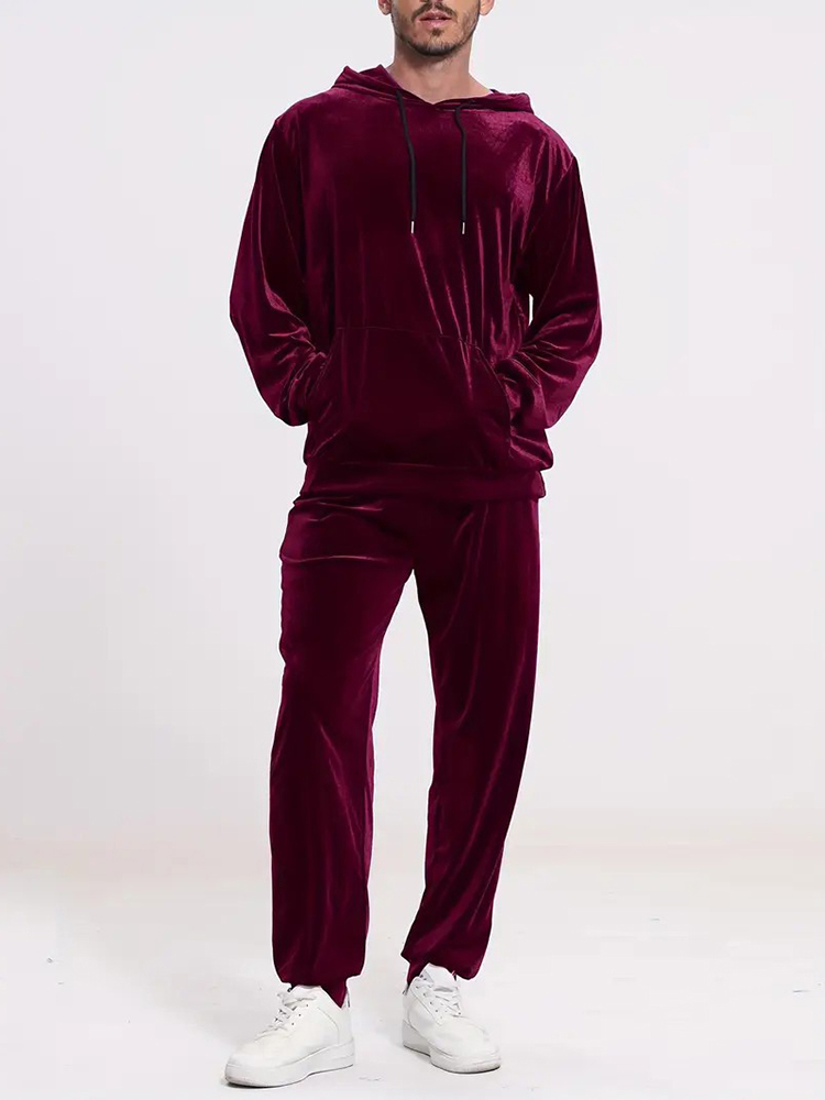 Fashion Solid Color Velvet Two - Winter Clothing For 评论和价格
