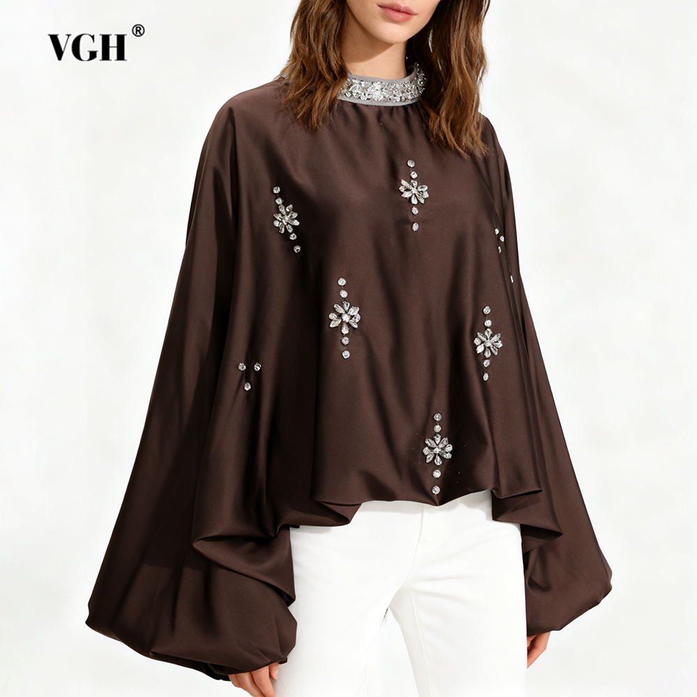 VGH Elegant Retro Loose Blouse - Winter Clothing Types 评论和价格