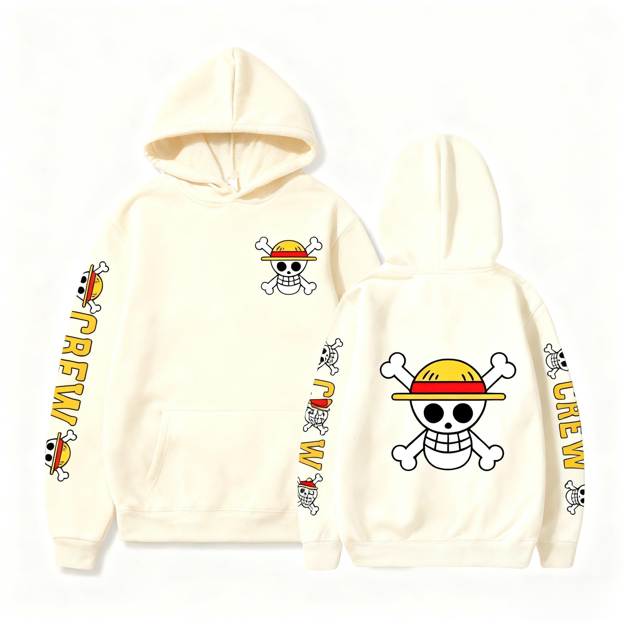 One Piece Skull Print Hoodie M - Winter Clothing Uae 评论和价格
