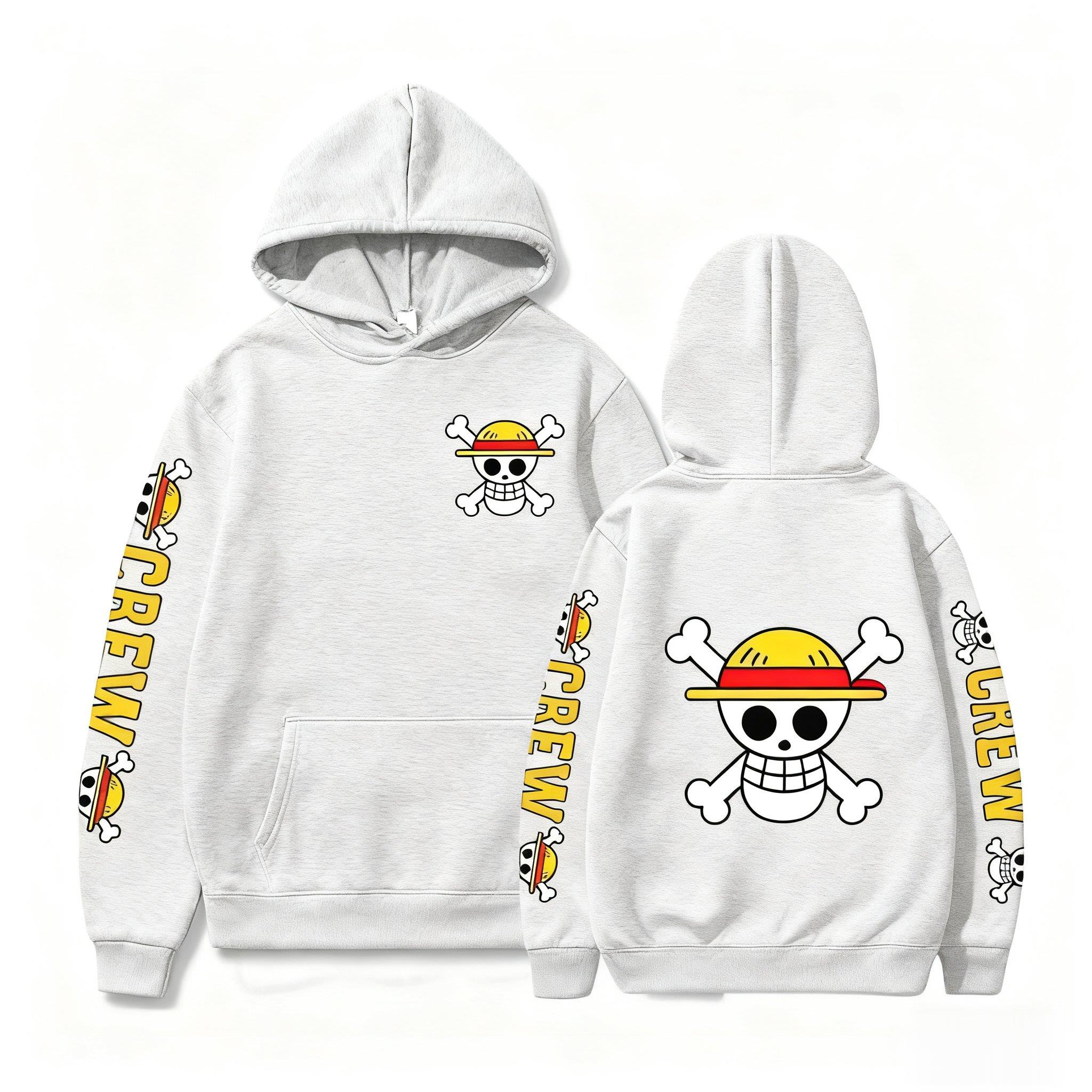One Piece Skull Print Hoodie M - Winter Clothing Uae 评论和价格