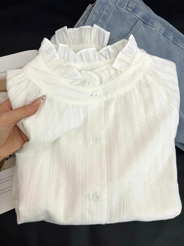 Y2K Lace Patchwork Women White - Y2K Winter Clothing 评论和价格