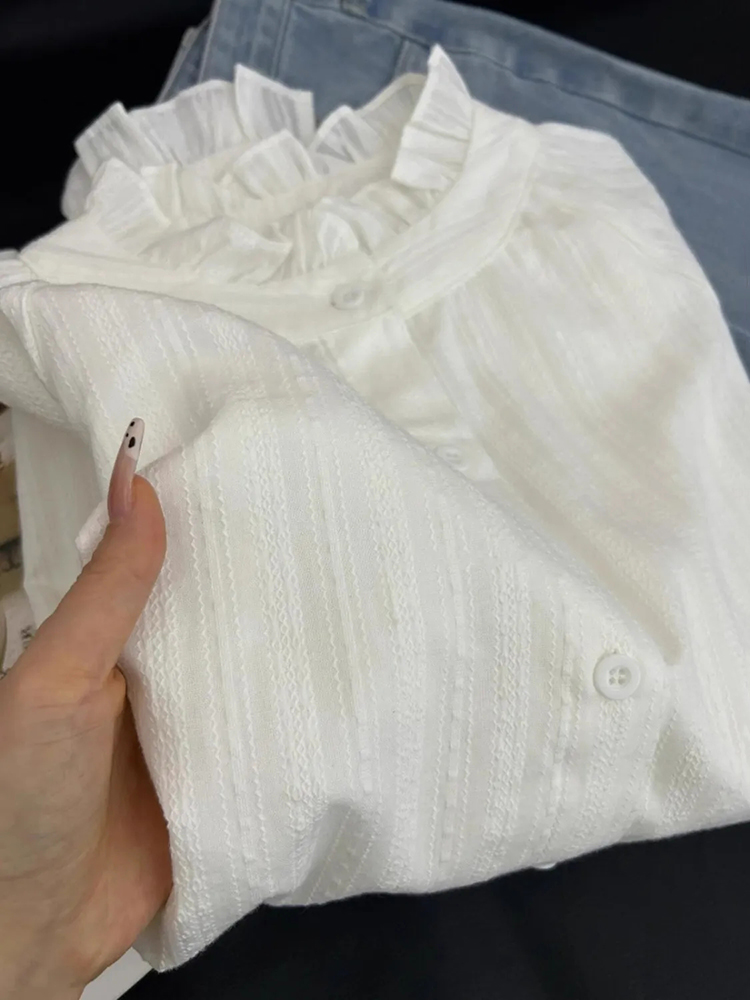 Y2K Lace Patchwork Women White - Y2K Winter Clothing 评论和价格
