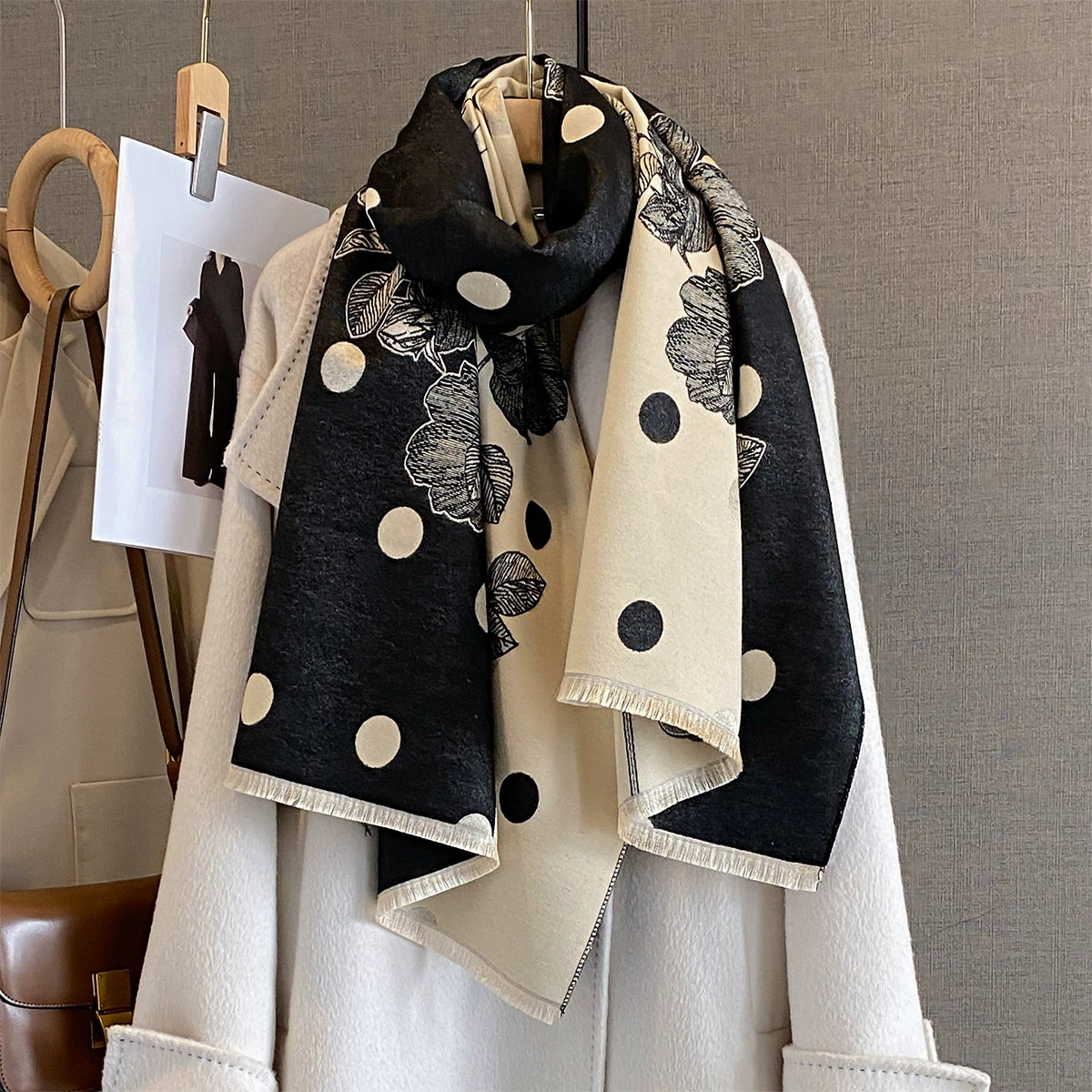2025 Women Thicken Luxury Wint - Cashmere Scarf Wrap 评论和价格