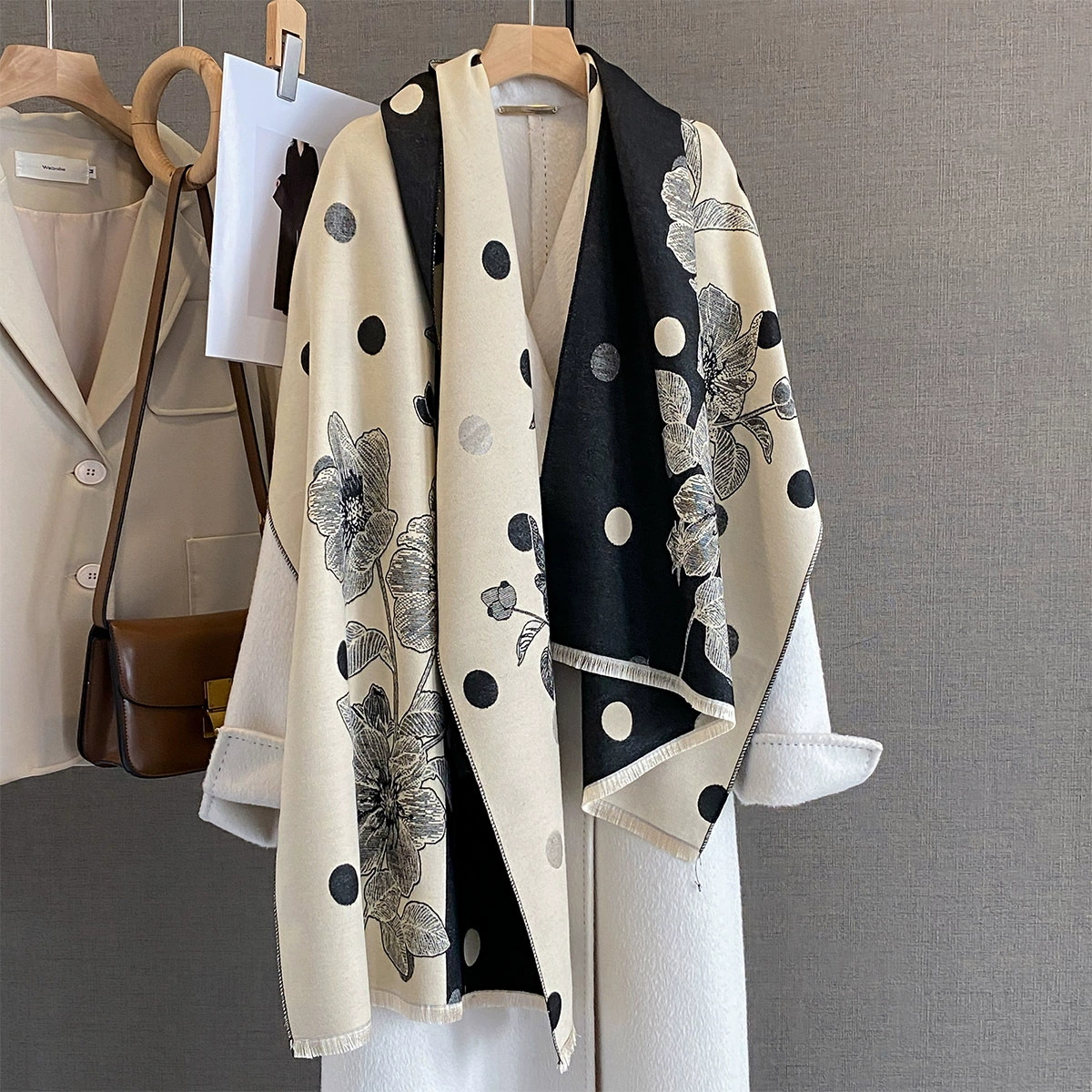 2025 Women Thicken Luxury Wint - Cashmere Scarf Wrap 评论和价格