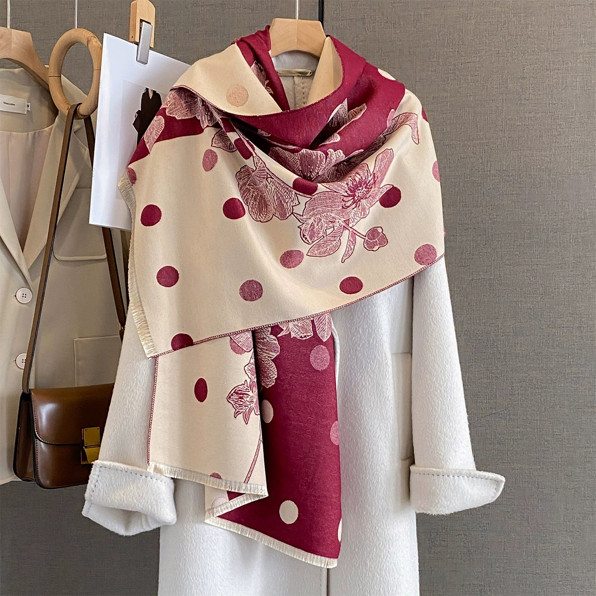 2025 Women Thicken Luxury Wint - Cashmere Scarf Wrap 评论和价格