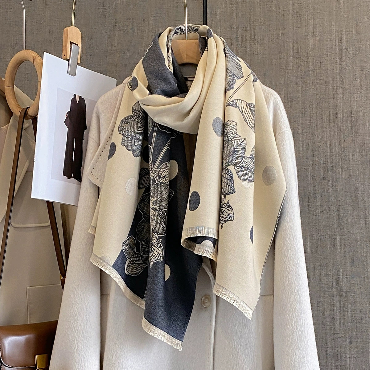 2025 Women Thicken Luxury Wint - Cashmere Scarf Wrap 评论和价格