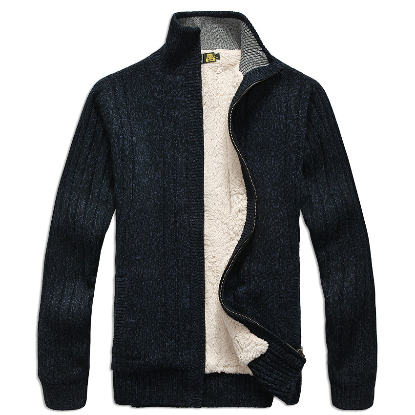 Men's Winter  Sweater Male Clo - Wool Blend Coat 评论和价格