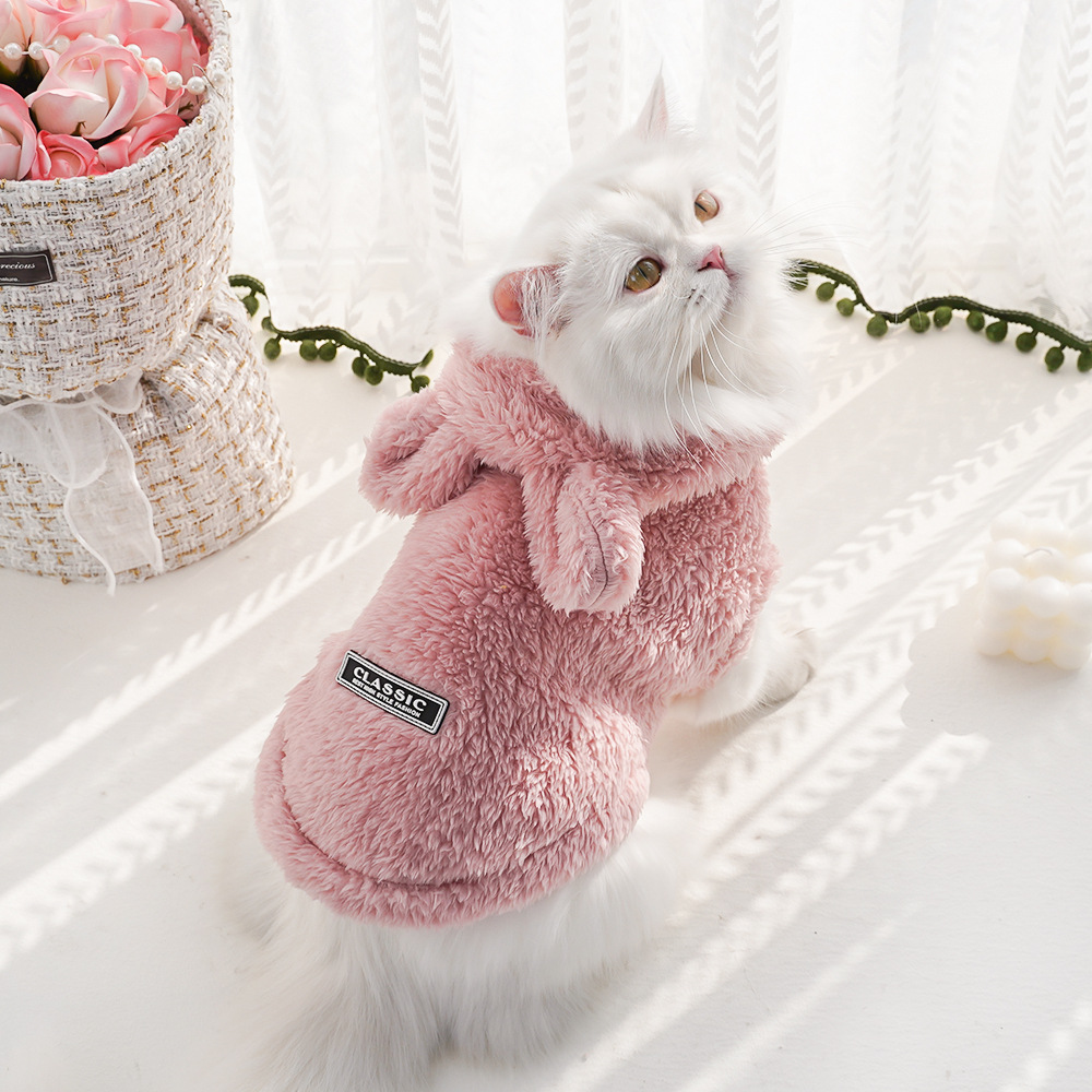 Pet Dog Soft Fleece Clothes Cu - Fleece Hoodie Lined 评论和价格