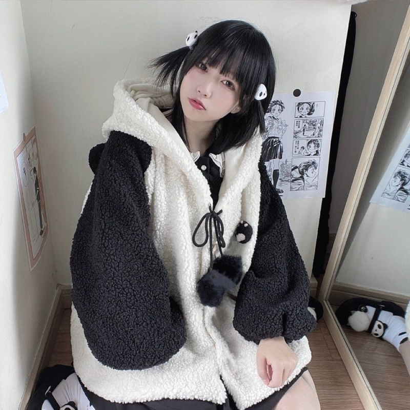 2025 Autumn Winter New Lamb Wo - Fleece Hoodie Lined 评论和价格